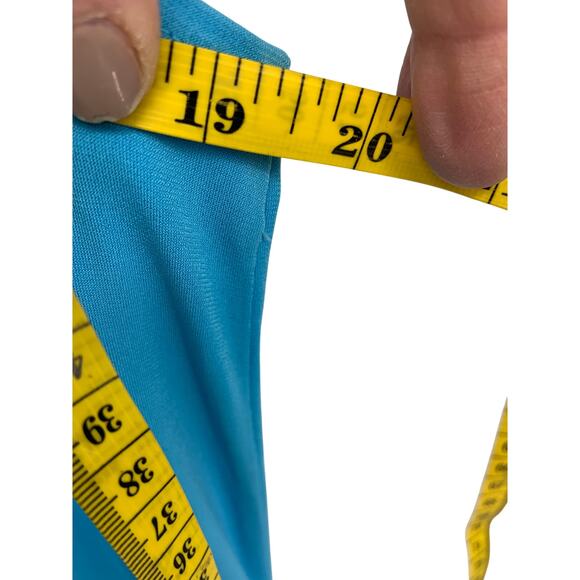 New York & Company Stretch Black Blue Sleeveless Maxi Dress with Belt Size M - Picture 6 of 7